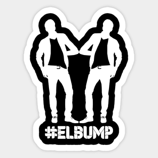 Elbump - the new safe elbow greeting Sticker